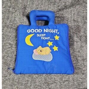 Sandviks Bokforlag Good Night, Sleep Tight Soft Fabric Baby Book - Blue